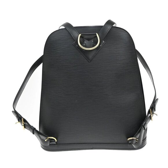LOUIS VUITTON LV Gobelin Backpack Bag Epi Leather Black Gold - Picture 4 of 16